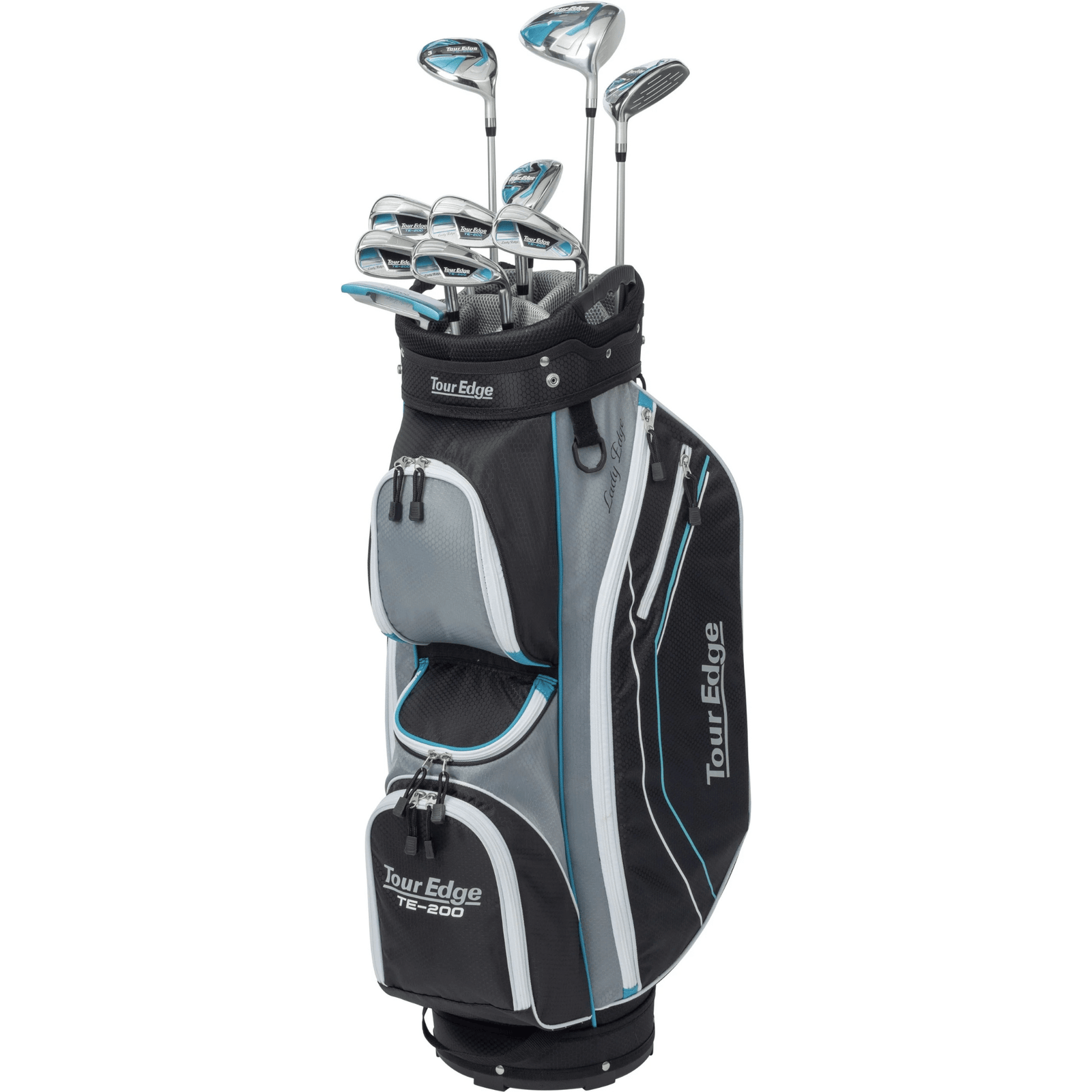 Tour Edge Women's TE-200 Complete Golf Package Set - White/Silver